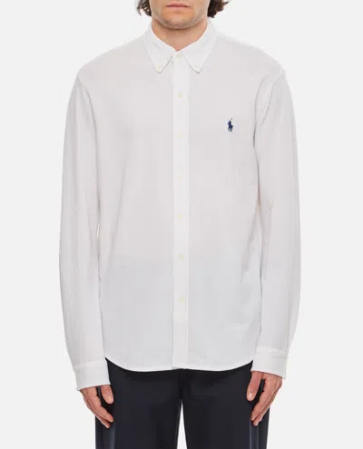 POLO RALPH LAUREN WHITE LOGO DETAIL SHIRT