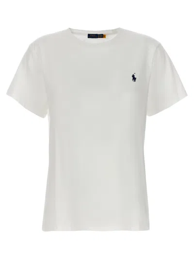 POLO RALPH LAUREN WHITE LOGO EMBROIDERY T-SHIRT