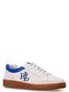 Ralph Lauren White Logo Sneakers In White