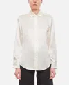 Polo Ralph Lauren White Long Sleeve Button Front Shirt In White