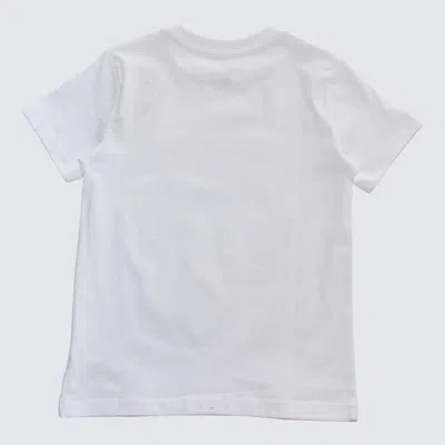 Ralph Lauren Kids' White Multicolour Cotton T-shirt In Bianco