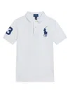 Polo Ralph Lauren Boys White Big Pony Cotton Polo Shirt In White