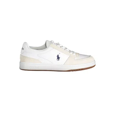 Ralph Lauren Court Leather-suede Sneaker In White