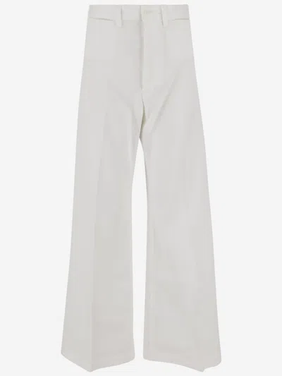 Ralph Lauren White Stretch Cotton Pants