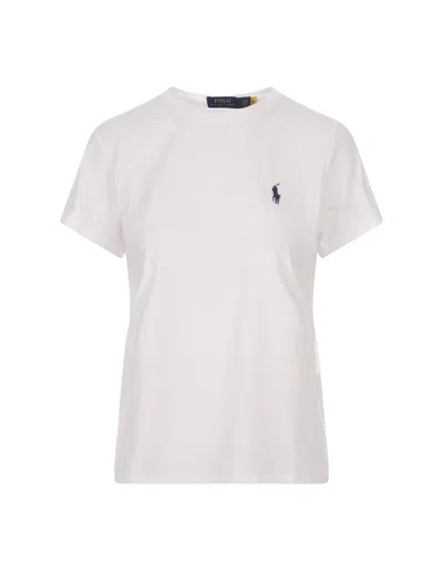 Ralph Lauren White T-shirt With Contrasting Pony