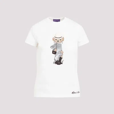 Ralph Lauren Collection Western Bear T-shirt Xs In White