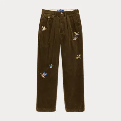 Ralph Lauren Kids' Whitman Relaxed Fit Corduroy Pant In Dark Brown