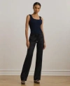 Ralph Lauren Wide Leg 100 Linen Pants 0ps 22w In Black