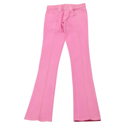 Pre-owned Ralph Lauren Wide Leg Jeans In Pink Cotton