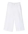 Ralph Lauren Wide Leg Prp-pants-flat Front In White