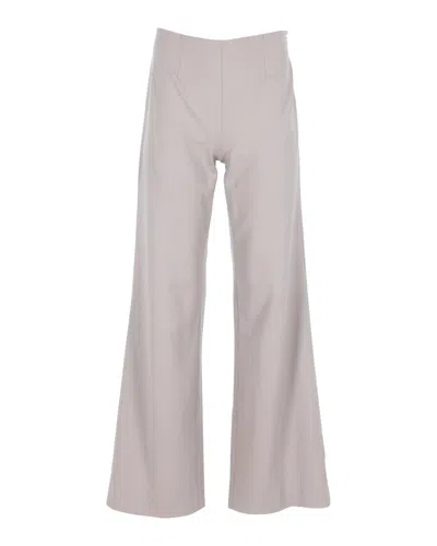 Polo Ralph Lauren Wide-leg Pants In Beige Wool