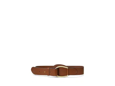 Ralph Lauren Wide Ring Equestrian-belt-wide Women's Belts Lauren Tan: Sm (31" Waist) In Purple