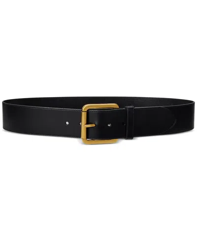 RALPH LAUREN WIDE VACHETTA LEATHER BELT