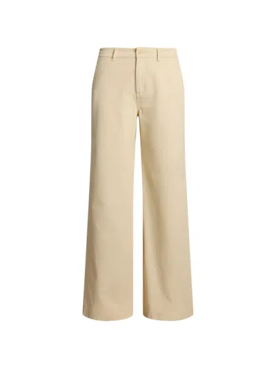 Ralph Lauren Wide-leg Trousers In Yellow
