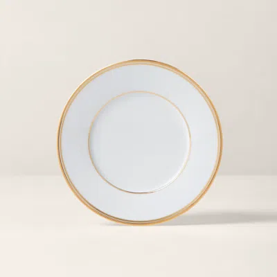 Ralph Lauren Wilshire Salad Plate In Gold/white
