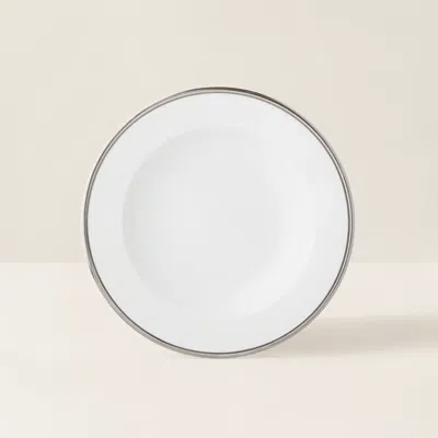 Ralph Lauren Wilshire Soup Bowl In Silver/white