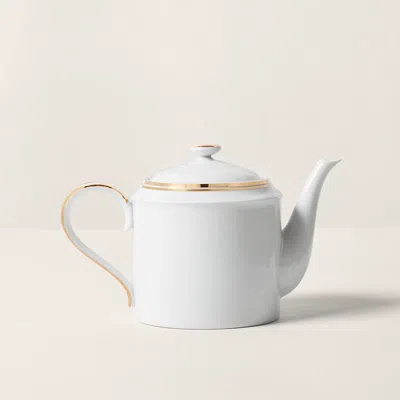 Ralph Lauren Wilshire Teapot In Gold/white