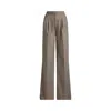 Ralph Lauren Wilva Full Length Pleated In Brown