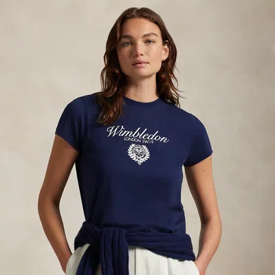 Ralph Lauren Wimbledon Crest Cotton Jersey Tee
