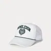 Ralph Lauren Wimbledon Trucker Cap In White