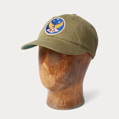 Ralph Lauren Winged-logo Twill Ball Cap In Brewster Green