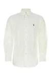 Polo Ralph Lauren Camicia In Cotone Bianco Uomo In White
