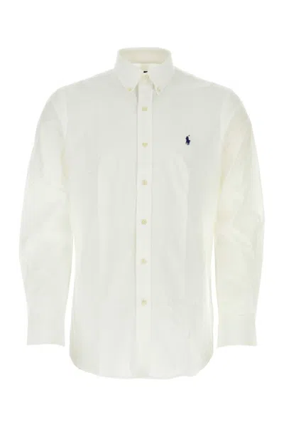 POLO RALPH LAUREN WITHE POPLIN STRETCH SHIRT