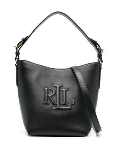 Ralph Lauren Witley Md Bk Bucket Bag Medium In Black