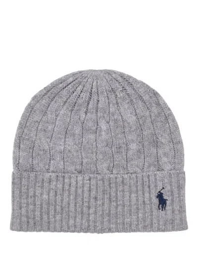 Ralph Lauren Wl Cs Cbl Bn-hat In Gray