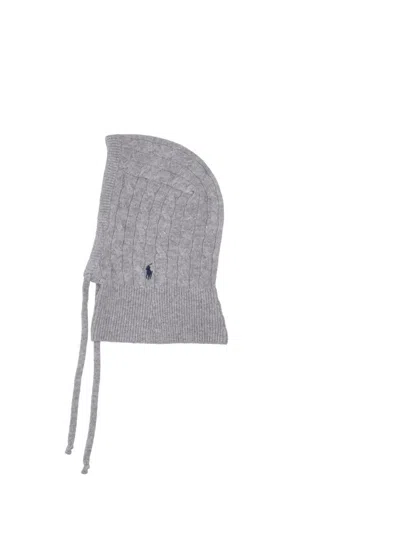 Ralph Lauren Wl Cshmr Cbl-hat In Gray
