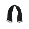 Ralph Lauren Wl Cshmr Sgn Scarf In Black