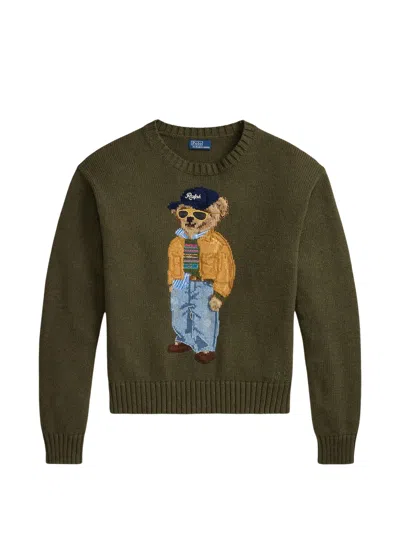 Ralph Lauren Women's 100% Cotton Sweater In Green