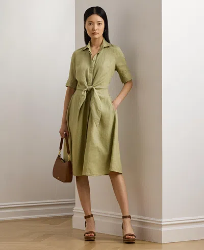 Ralph Lauren Women's 100% Linen Shirtdress