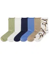 Ralph Lauren Women's 6-pk. Bridle Roll-top Socks L3226pk2 In Assorted