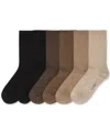 Ralph Lauren Women's 6-pk. Rib Trouser Socks L3250pk2 In Multi