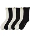 Ralph Lauren Women's 6-pk. Roll Drop Needle Socks L3153pk2 In Multi