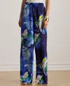 Ralph Lauren Women's Abstract-print Wide-leg Pants In Multi