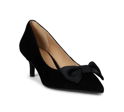 RALPH LAUREN WOMEN'S ADRIENNE SUEDE BOW PUMP