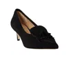 Ralph Lauren Women's Adrienne Suede Kiltie Pumps In Black