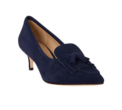 Ralph Lauren Women's Adrienne Suede Kiltie Pumps In Blue