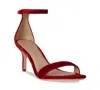 Ralph Lauren Women's Allie Ankle-strap Mid-heel Dress Sandals In Red