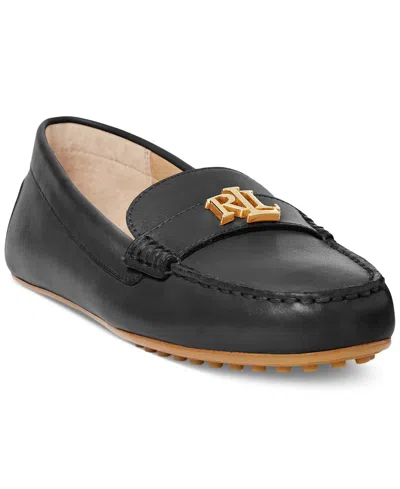 Ralph Lauren Women's Barnsbury Slip-on Driver Loafer Flats In Black
