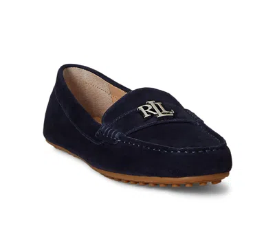 Ralph Lauren Women's Barnsbury Slip-on Driver Loafer Flats In Blue