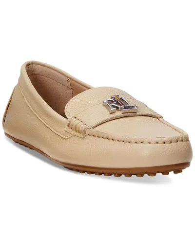 Ralph Lauren Women's Barnsbury Slip-on Driver Loafer Flats In Sand Dune