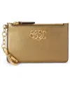 Ralph Lauren Women's Boxed Small Card Case Wallet In Gold