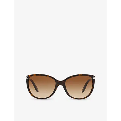 Ralph Lauren Womens Brown Ra5160 Square-frame Tortoiseshell Acetate Sunglasses