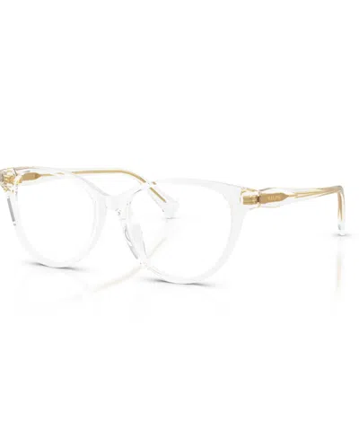 Ralph Lauren Women's Butterfly Eyeglasses, Ra7198u In Transparent