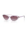 Ralph Lauren Women's Butterfly Sunglasses, Ra5338u In Purple