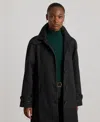Ralph Lauren Women's Buttoned Maxi Trench Coat In Black