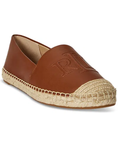 Ralph Lauren Women's Cameryn Nappa Espadrilles Flats In Brown